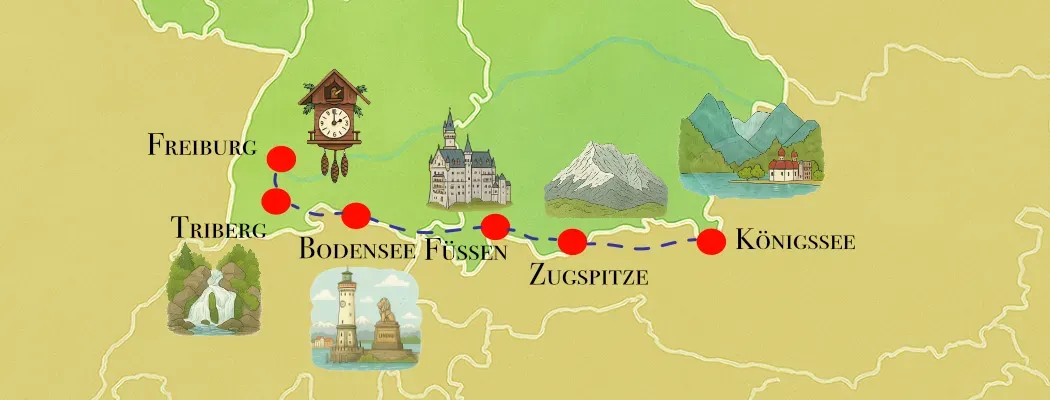 Naturerlebnisse in Süddeutschland