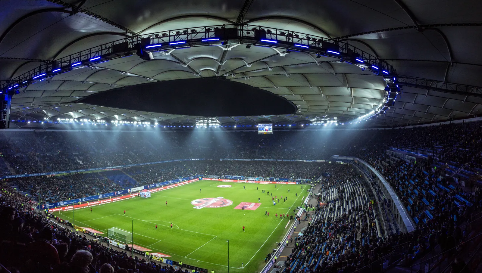 Volksparkstadion / HSV Museum - Well lit soccer stadium (Unsplash)