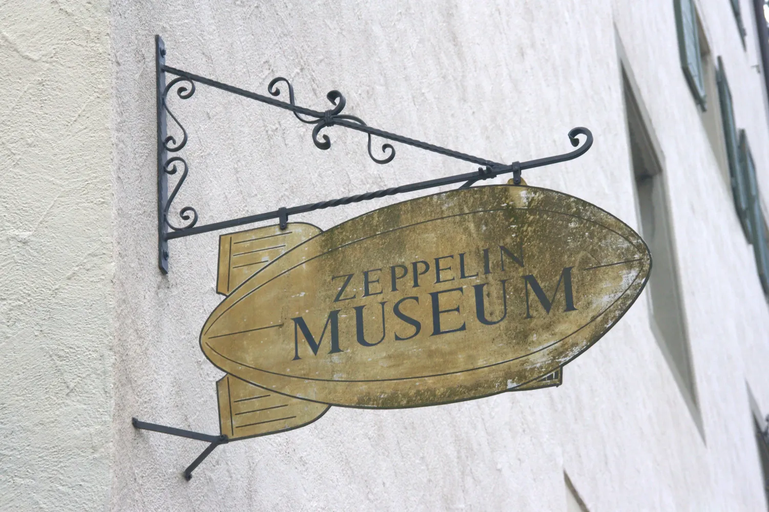 Zeppelin-Museum Meersburg - Zeppelinmuseum Schild
